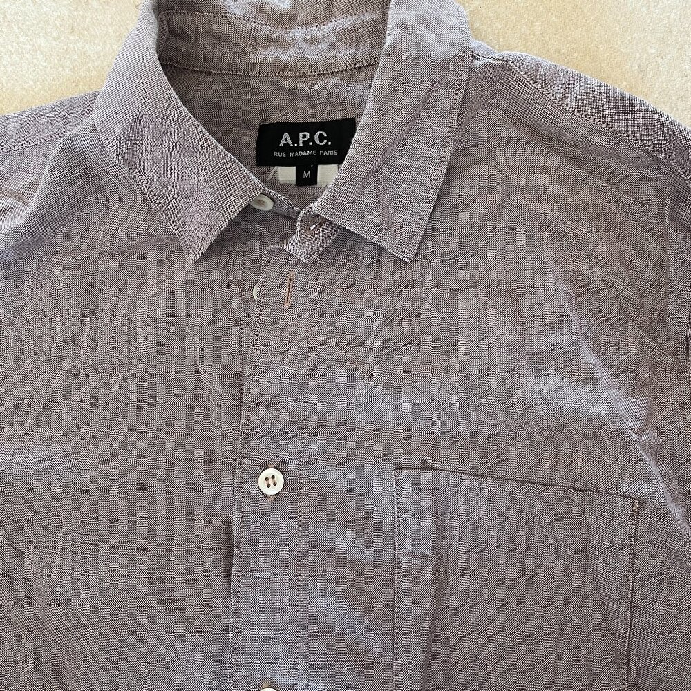 A.P.C. men's button down oxford shirt